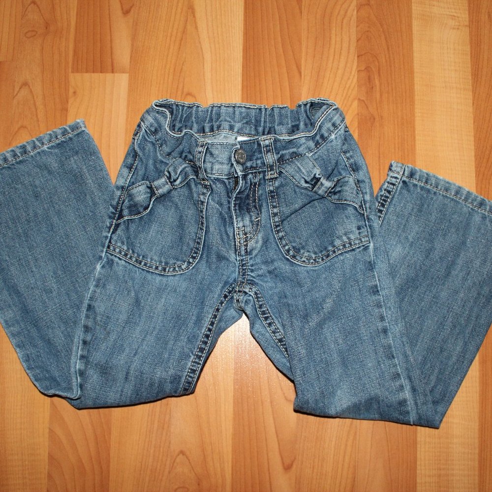 Gymboree 5T Blue Light Wash Boot Cut Jeans Puppy - Picture 7 of 12